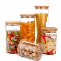 

Glass Storage Jar Kitchen Food Container With Natural High Grade Cork Lid