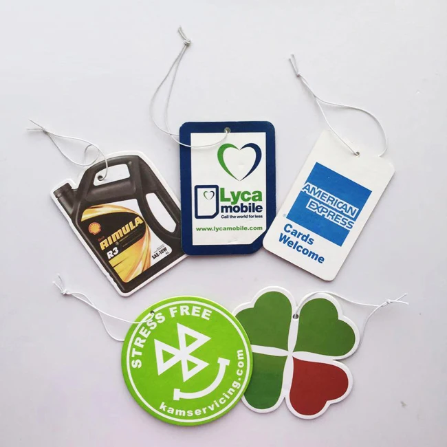 
Cheap Promotional Custom Paper Car Air Freshener Hanging 
