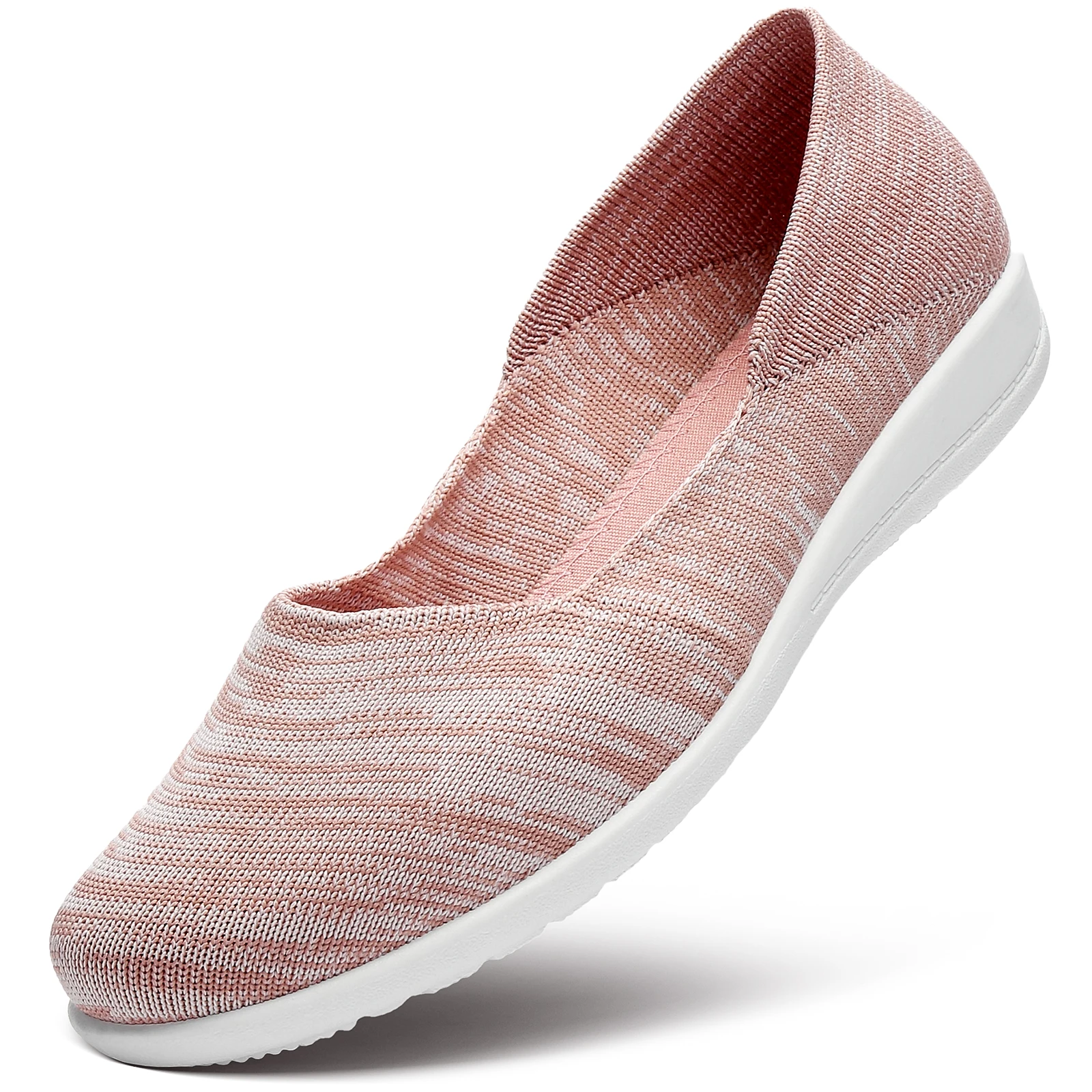 

New Design Soft Round Toe Flats Shoes Women Mesh Slip On Ladies Pumps Flat Shoes