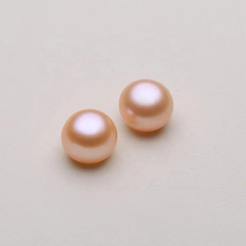 

China 3A freshwater pearls  half-hole button shape freshwater pearls for Making Jewelry in 2020, Colors