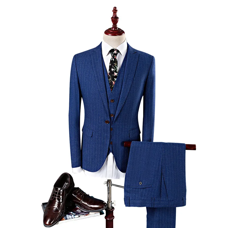 

S111 Wedding Pieces Suit set business professional formal wear small tuxedos mens sweat suit formal mens suits 3 pieses, Customized color