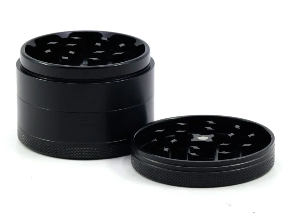 Ceramic surface 63MM 4 parts Aluminum alloy Herb weed grinder