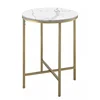 Mayco Accent Multi Function Metal Storage Decorative Side Table