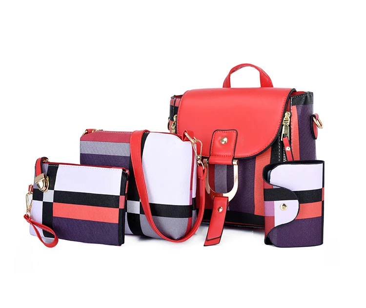 

Elegance fashion handbag 4 in 1 ladies hand bags set, Pictures showed