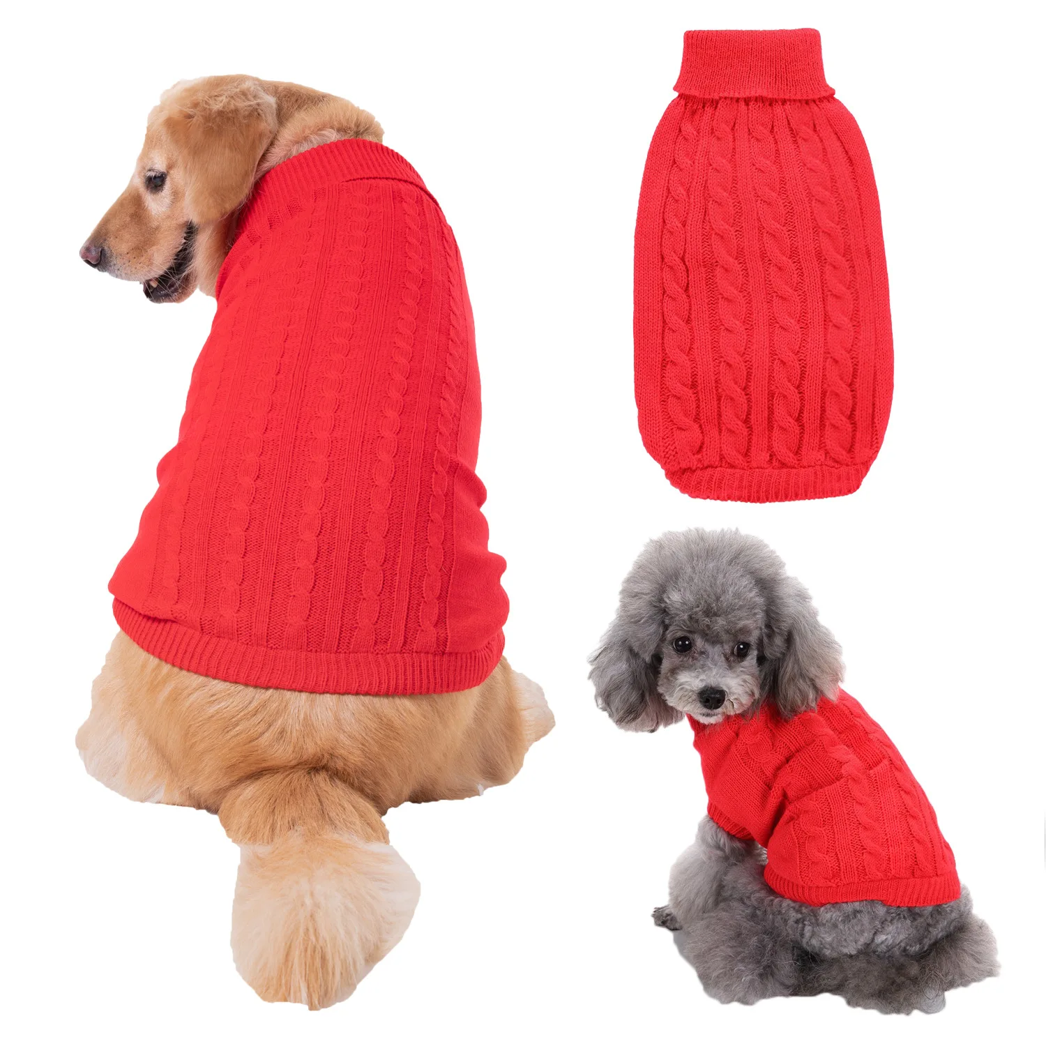 

Amazon hot sale autumn and winter custom pet cat clothes warm dog sweater