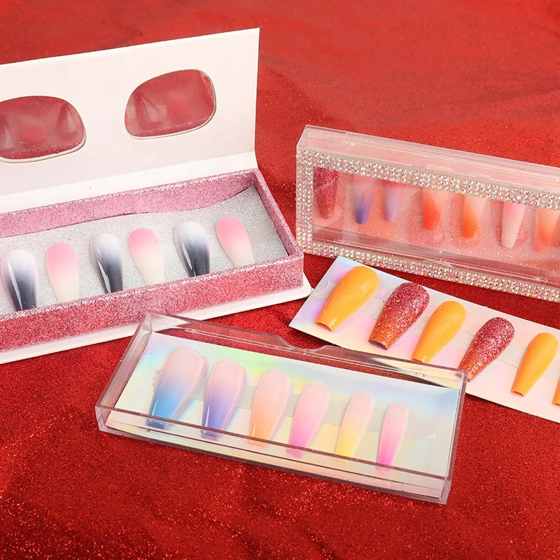 

Premium Quality False Nails Minimalist Graffiti Face Wearing Press on Nail Design Long Press on False Nails