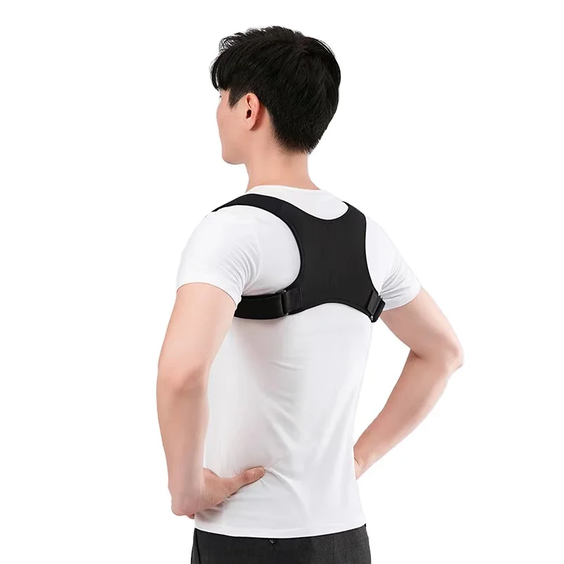 

Adjustable posture corrector breathable back posture corrector, Black