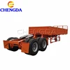 on popular CHENGDA 2 axles semi trailer with side wall