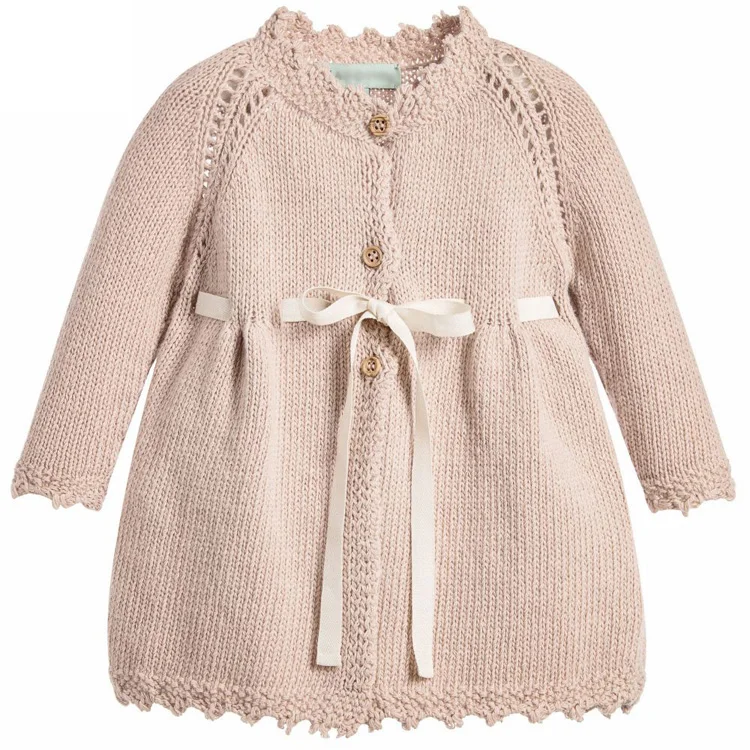 

Factory OEM Cotton Knitted Girls baby claccis Cardigan