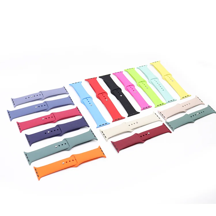 

Fast Delivery Silicone Watch Band Rubber Strap for Apple Watch Series 1 38/42 MM Classical Multicolor Fashion Band