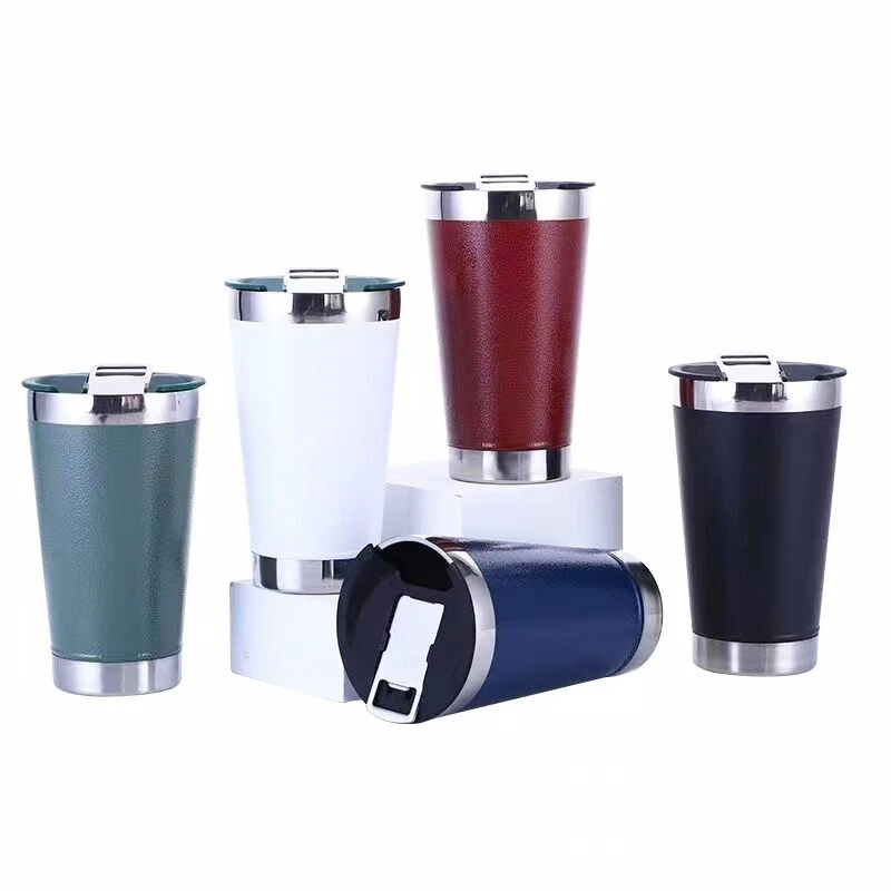 

2022 New Stanley Mug Coffee Beer Thermos Insaluted Vacuum Double Wall Wine Tumbler Cup With 16oz Bottle Beer Opener, Customized color