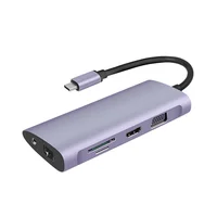 

2019 Aluminum Usb Type-c Hub with HD-MI, USB 3.1 Adapter Hub to Card Reader Type c Hub for Macbook Pro Type-c Docking Station