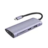 2019 Aluminum Usb Type-c Hub with HD-MI, USB 3.1 Adapter Hub to Card Reader Type c Hub for Macbook Pro Type-c Docking Station