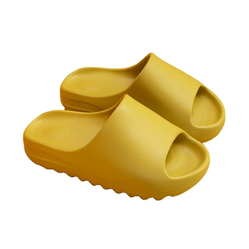 

2021 Dropshipping Men and women couple thicken summer slippers women solid color home indoor shoes breathable flip flops