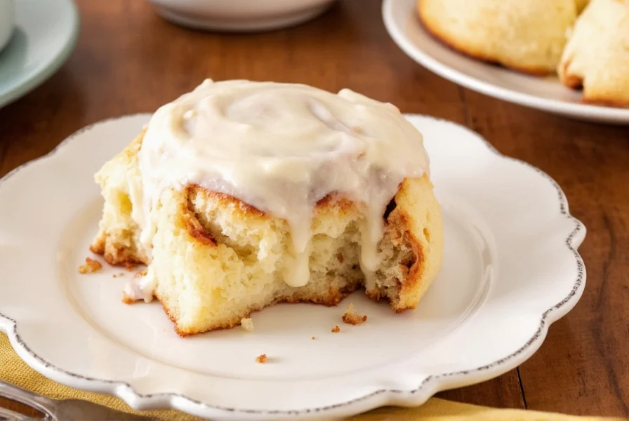 Perfectly baked cinnamon rolls made from frozen bread dough with gooey center and cream cheese frosting