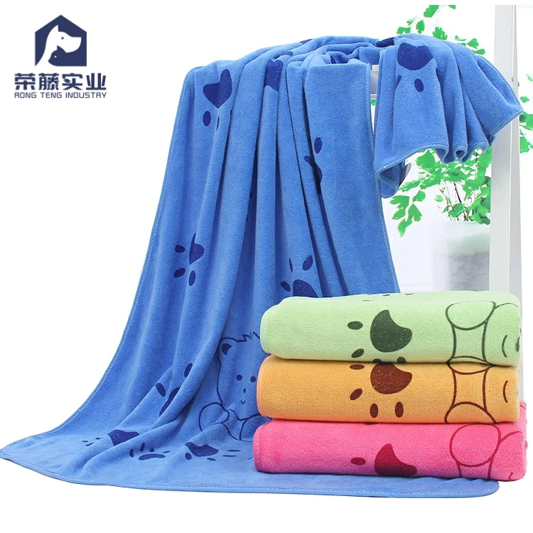 

Amazon Best Seller Microfiber Microfibre Drying Bath Pet Dog Towel for Dog, Blue/green/brown/rose red