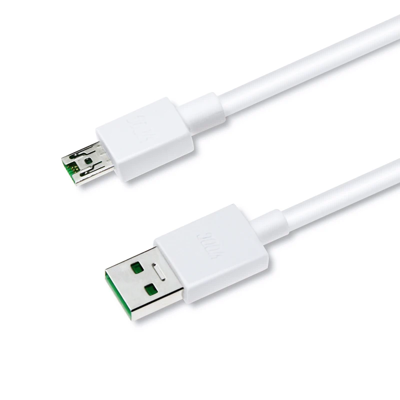 

China brand 2m 4A PVC micro V8 usb cable for smart android device for OPPO Vivo support VOOC super charging protocol