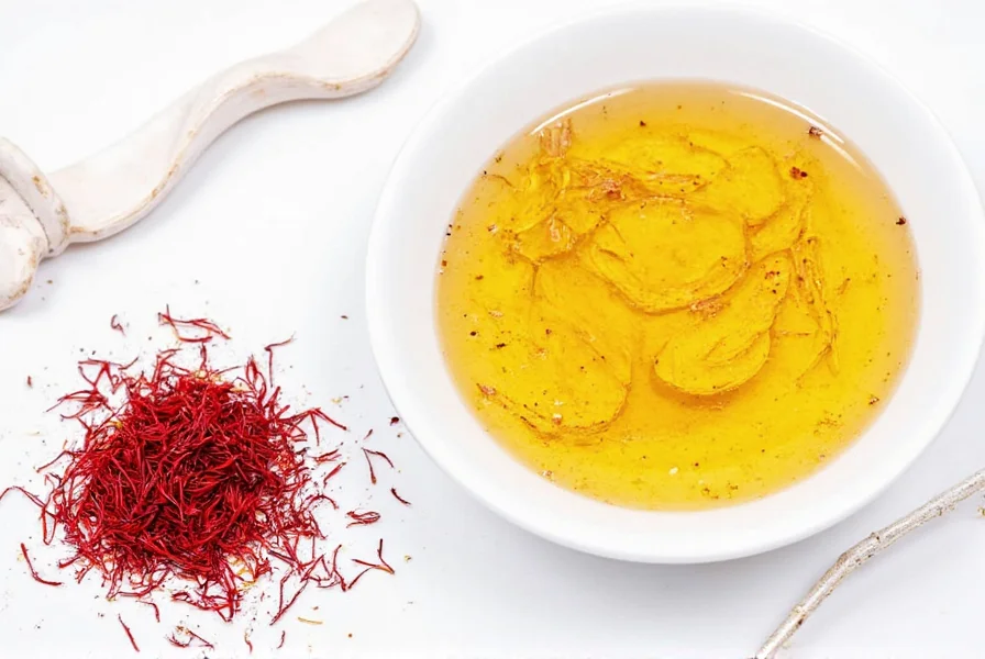 Side-by-side comparison of authentic saffron threads and common substitutes showing color and texture differences