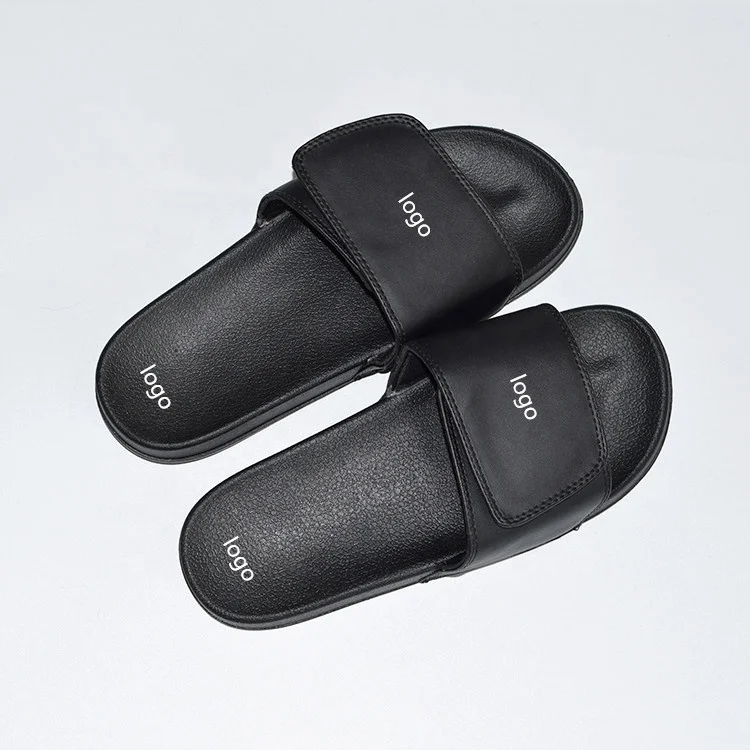 PU Adjustable Custom Sliders Slippers Summer Gym Sport Slide Slipper Casual Sandals Women's Designer Sandals and Slides