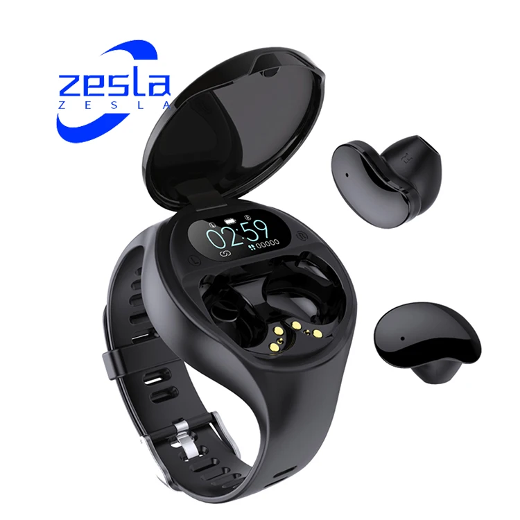 

2 in 1 Earbud Smartwatch Smart Watch with Earbuds Earphone Wireless