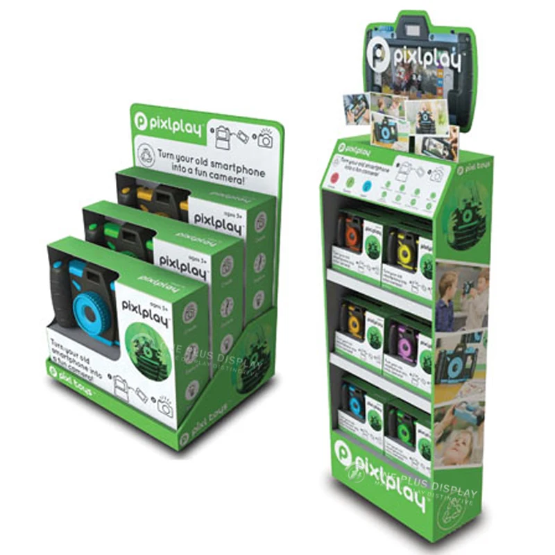 

Corrugated toy paper shelf Customized Use Cardboard Display Shelf For Gamepad