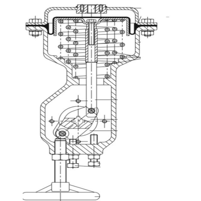 Válvulas de control de Samson cosechadora neumática del actuador del diafragma de 3278 series con las válvulas de control del PESCADOR