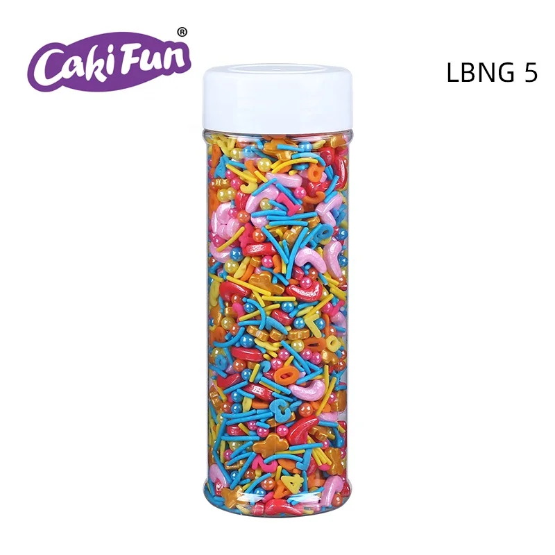 
Love Bakery Colorful Sugar Pearls Press Candy For Cupcakes Bakery Ingredients Edible Mixed Sprinkle Blends Cake Decorations 
