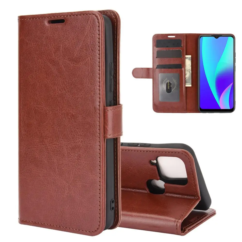 

Mobile Leather Stand Cover Magnetic Soft Pu Tpu Case Flip Phone Cover For Realme C15