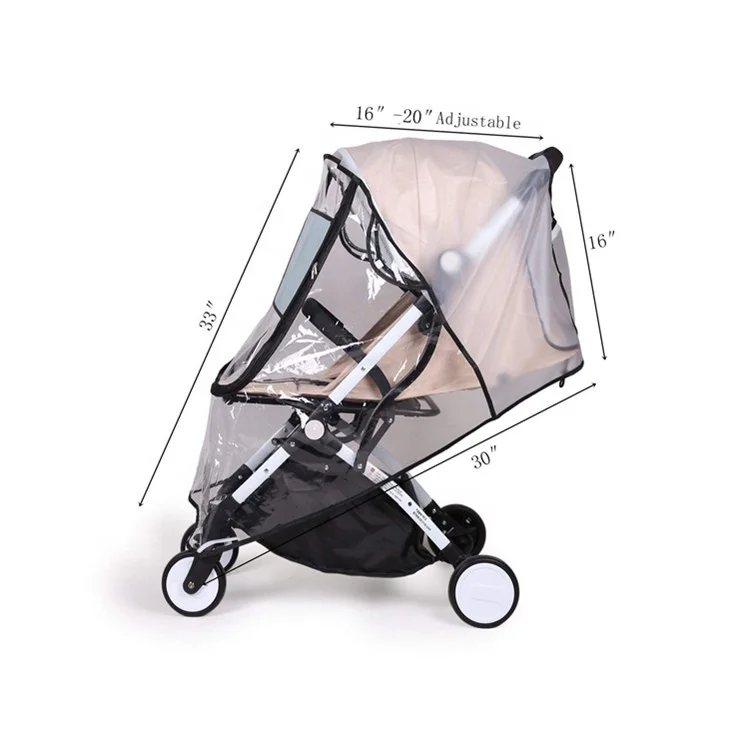 
Windproof waterproof baby stroller rain cover universal baby travel weather shield 