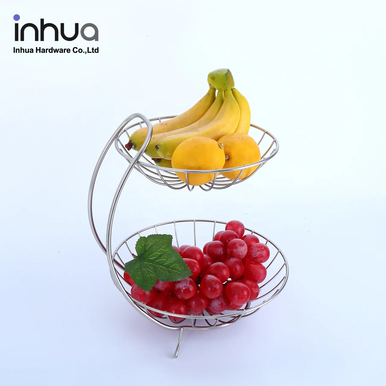 

Factory direct sales 2 tier fruit storage basket drain drying rack