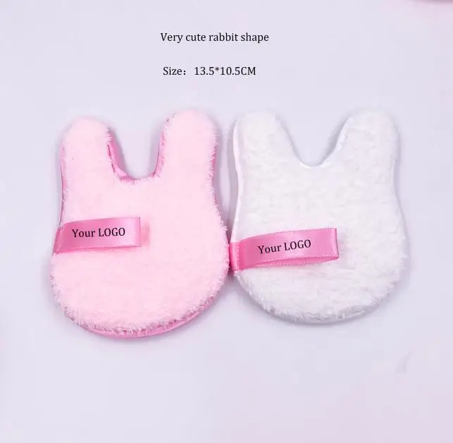 

Washable Private Label Rabbit Cotton Makeup Remover Pad Reusable Face Cleaning Microfibre Makeup Remover Pads