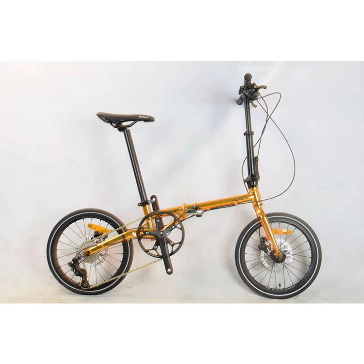 dahon folding bike yellow