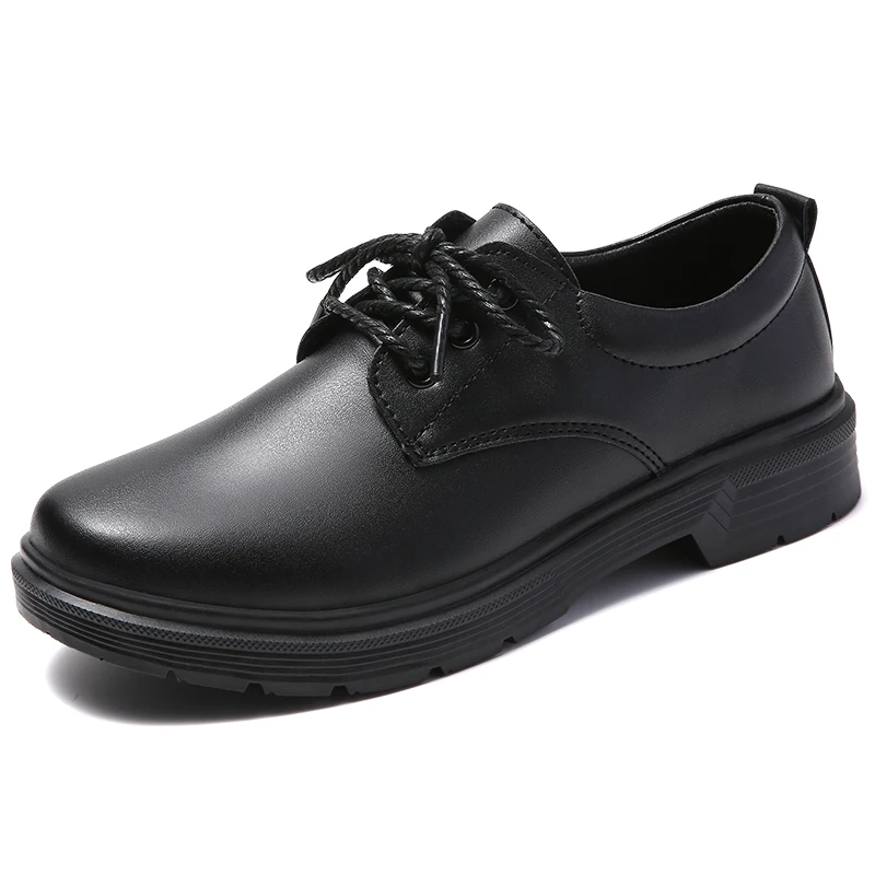 

Ladies Oxford Lace Up Flats Casual Loafer Shoes, Black