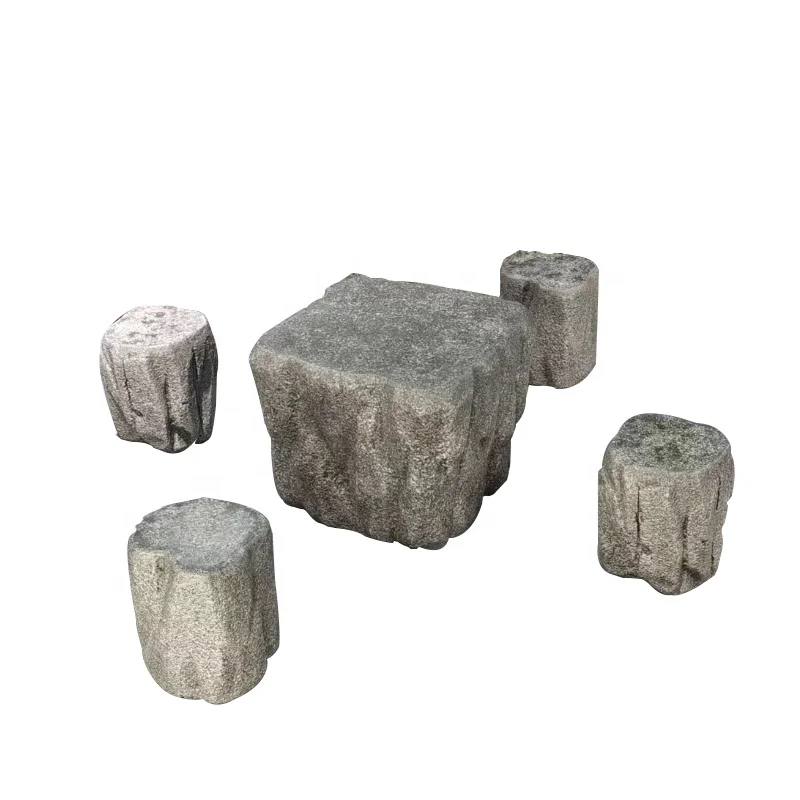 

Modern Style Fiberglass Chair Planters Gardening Decoration Chair Table Indoor Outdoor Plastics Combination Table