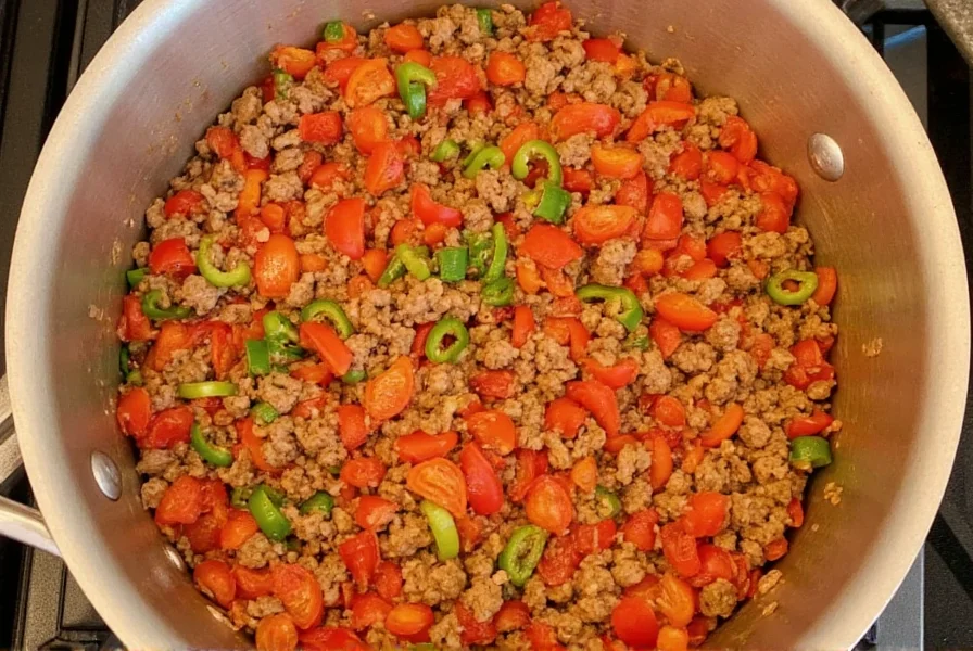 ground beef bell pepper recipe