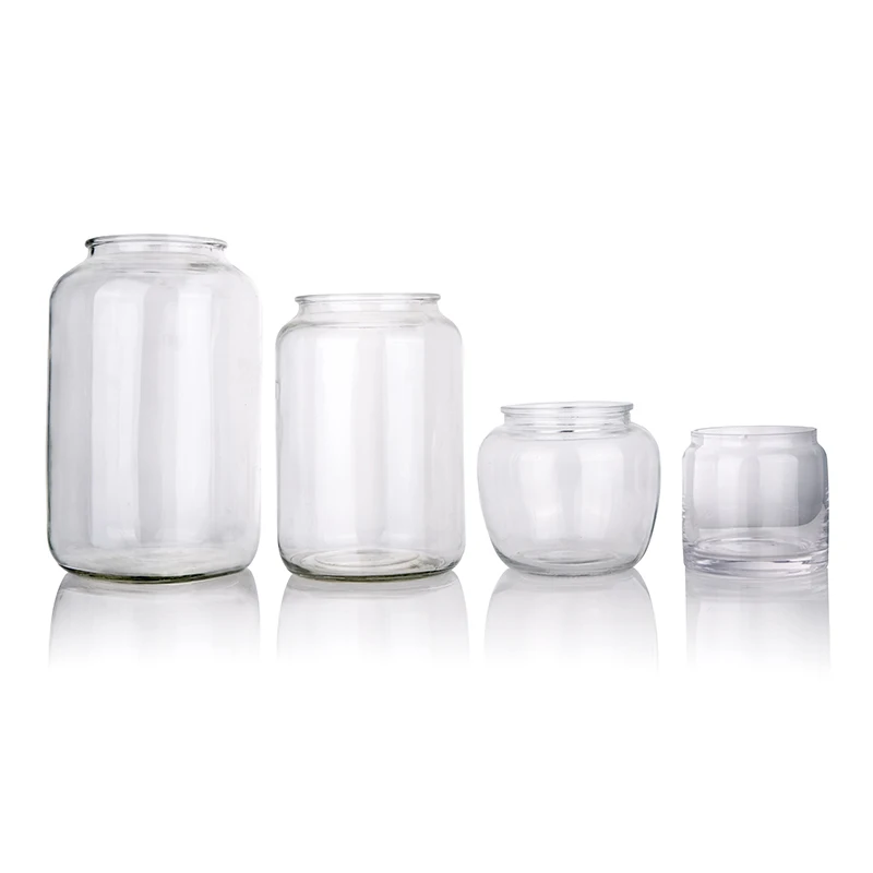 

Round Glass Storage Jars For The Most Popular Festive Occasions, Customized color accept
