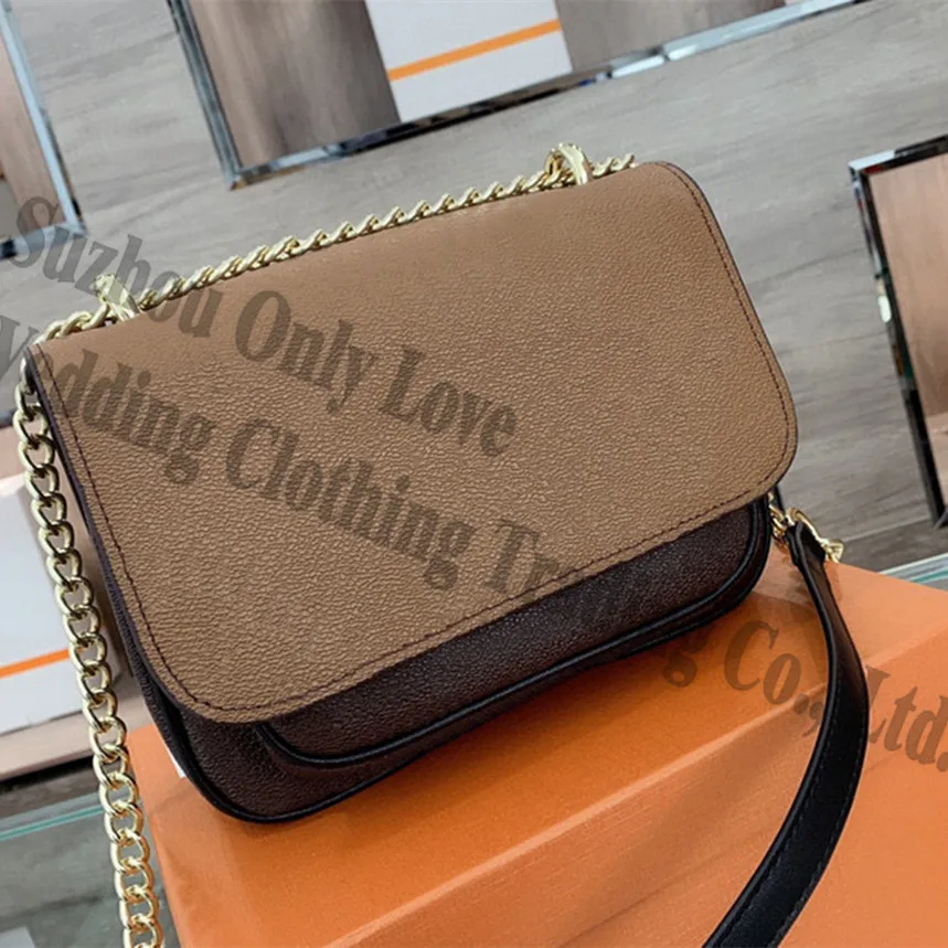 

Fashionable Ladies Shoulder Bag Pu Leather Brown Flap Bags Crossbody bag