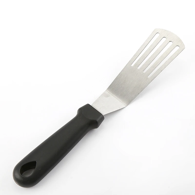 

Stainless Steel Metal BBQ Turner slotted Cooking Perforated Cooking Spatula Hamburger Turner for Steak, Exist color