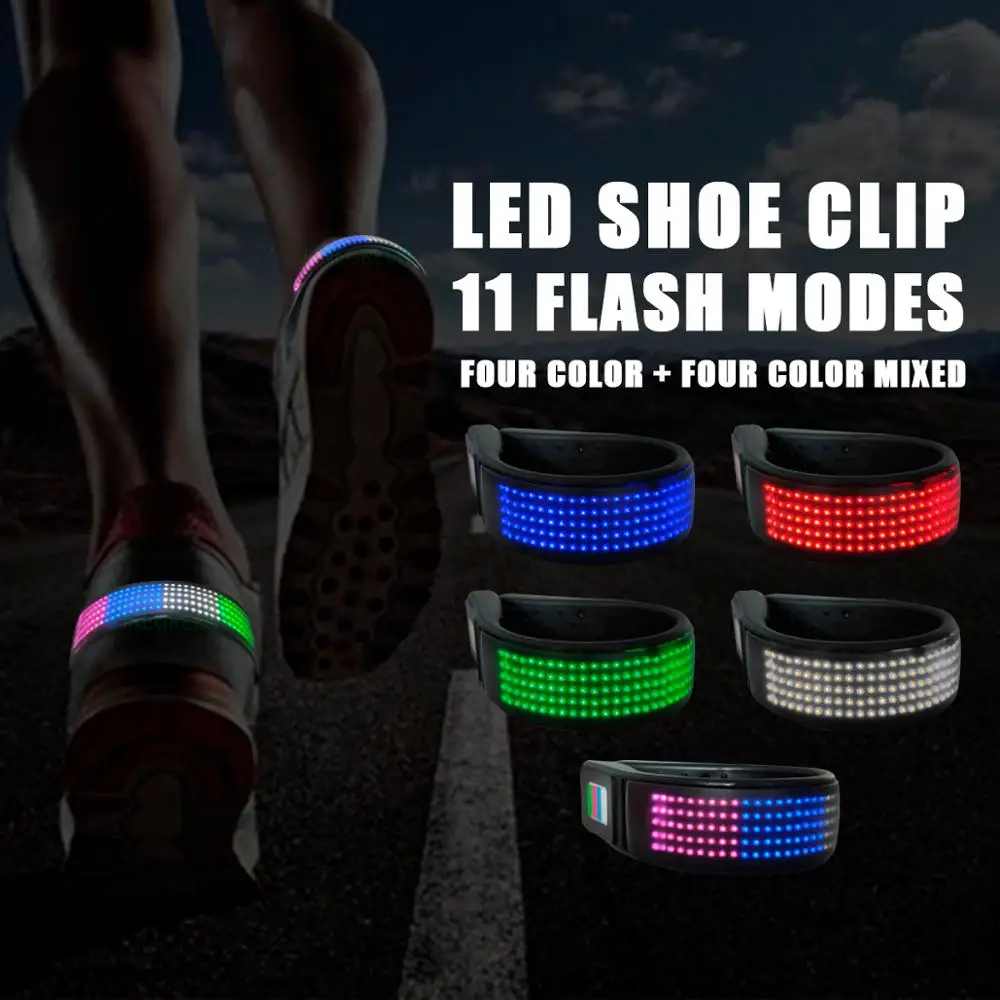 

New arrival Flashing New Wholesales LED Shoes Clip Light For Promotion Gift Or Outdoor Activities Events, 4 color and 4 color mixing