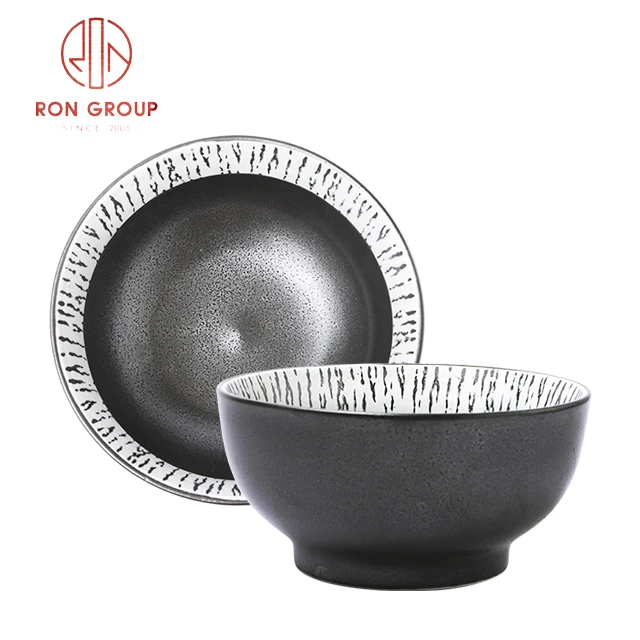 

High Quality Hotel Restaurant Japanese Ceramic Ramen Rice Bowl