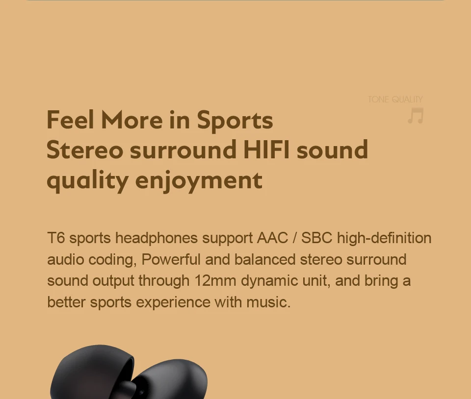 QCY T6 Sports Earhook TWS True Wireless Earphones 9