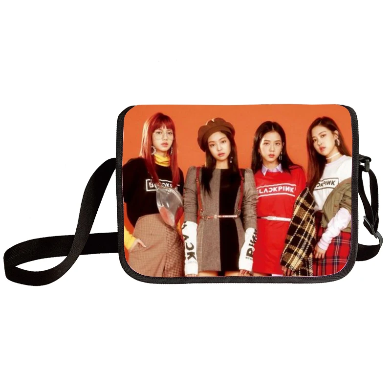 

2021 new Korean star JISOO LISA ROSE Shoulder Bag Handbags Women Messenger Bags Children Crossbody Bag for Girls, Black except the print image