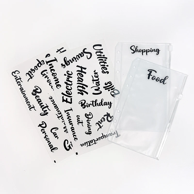 

hot sell pvc transparent a4 a5 a6 a7 b5 pouch binder photo pocket PVC bills card bags Storage book accessory bag