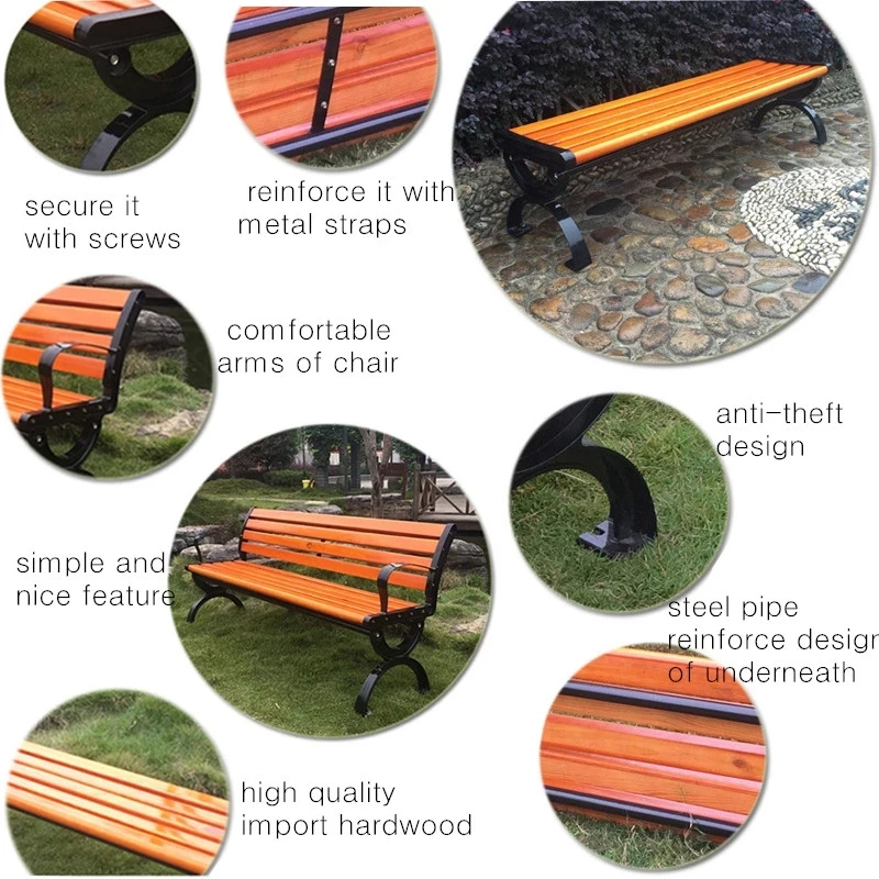 wood plastic composite slats chair