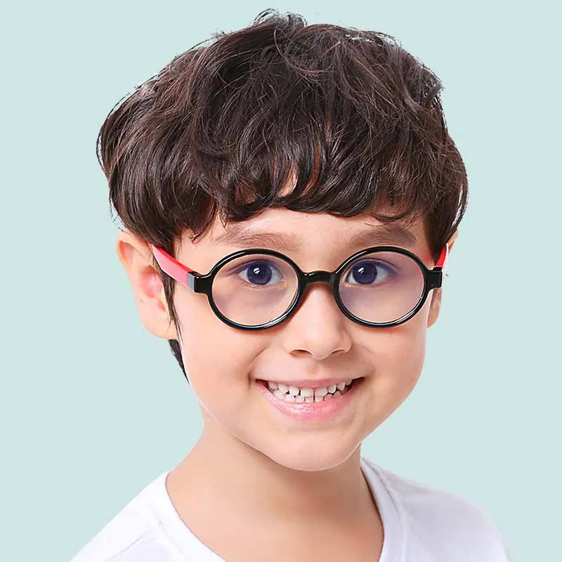 

2021 New Collection Cute Round Kids Anti Blue light Blocking Glasses For Computer And Reading, 6 colors