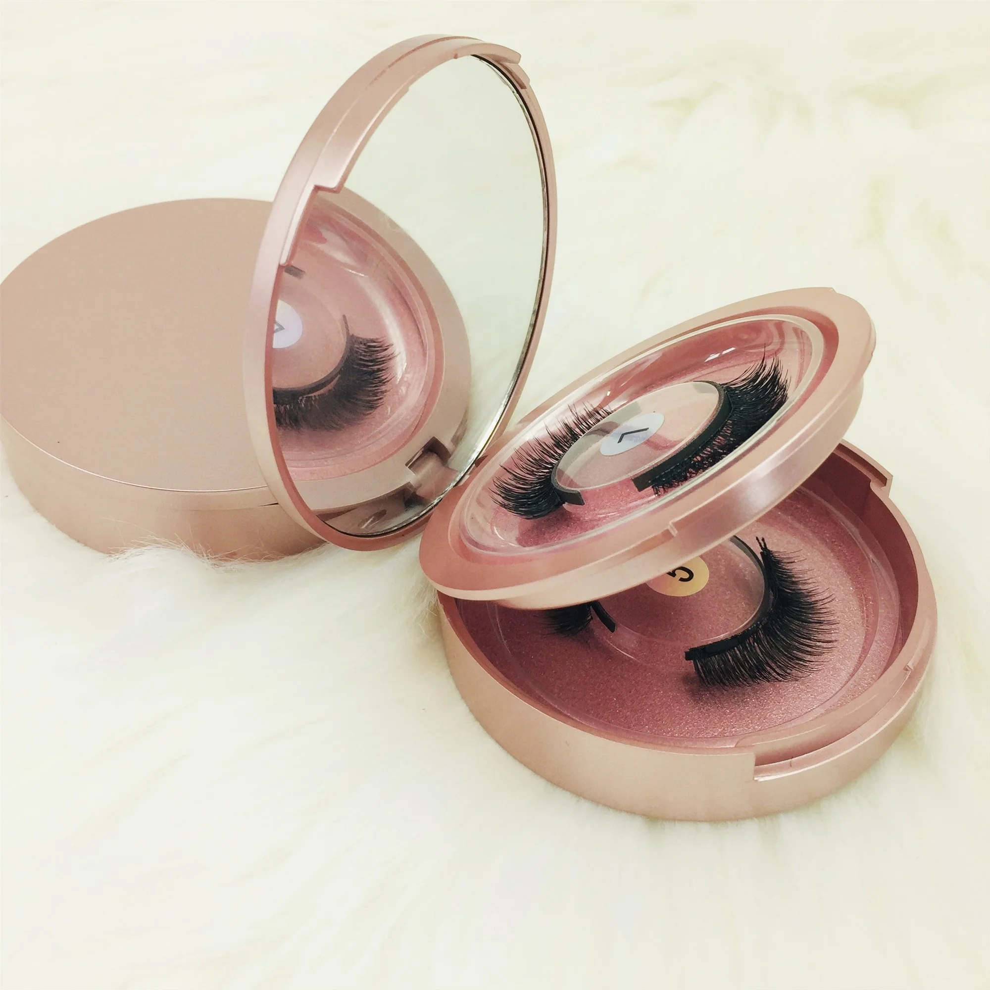 

2021 best sale magnetic eyelash set for lashes with mirror custom logo private logo package cheap wholesale price China vendor, Black