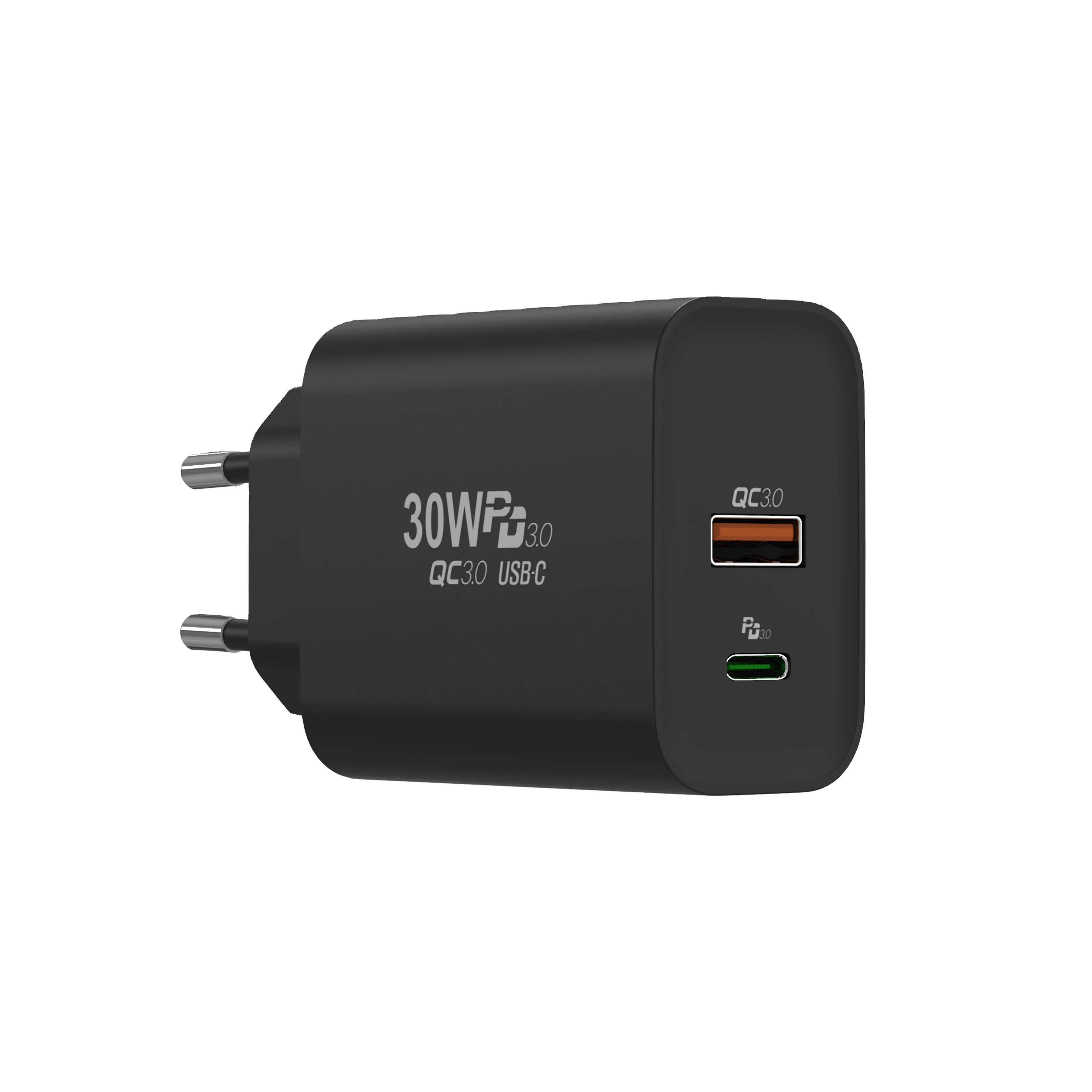 

US EU UK AU Plug PD USB QC 3.0 100-240V Support PPS 5V 3A Traveling Fast 30W USB Wall Charger For Cellphone