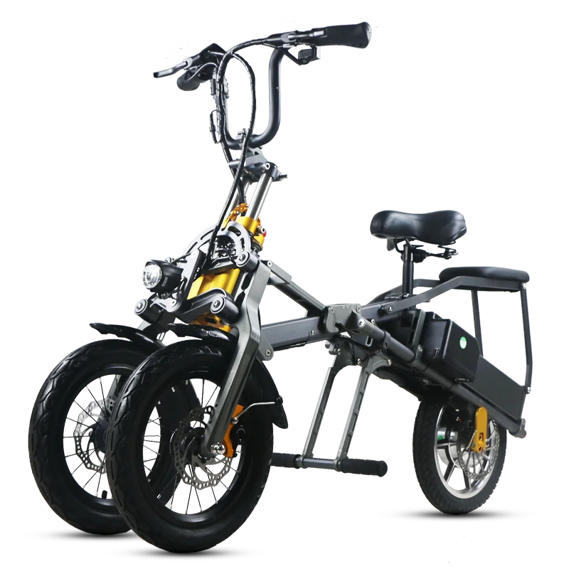 

14inch aluminum alloy wheel EM-14K Adults 3-wheel folding electric scooter, Grey