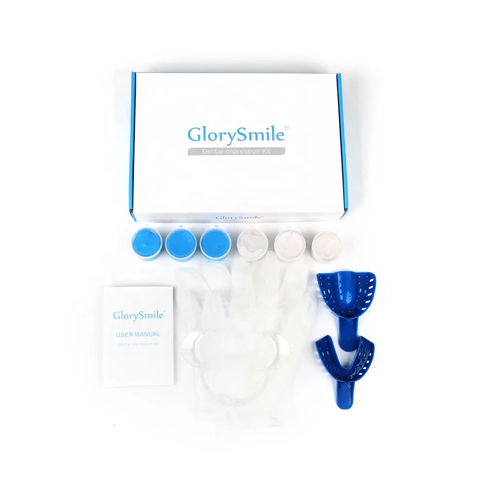 

high quality Dental Impression Material whitening teeth Kit Professional Dental Impressions Putty Silicone Materials, White+blue