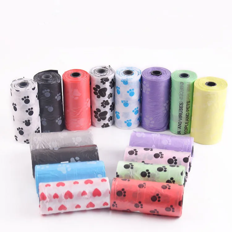 

Amazon custom small plastic pet waste corn starch dog poop bags, As picture